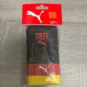 Puma Men's Germany Black, Red and Yellow Wristbands NWT